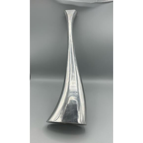 Extra Tall Pewter Bud Vase 19 inch by Armel Interprise - Picture 3 of 12